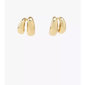 Zara gold double ear cuff earrings